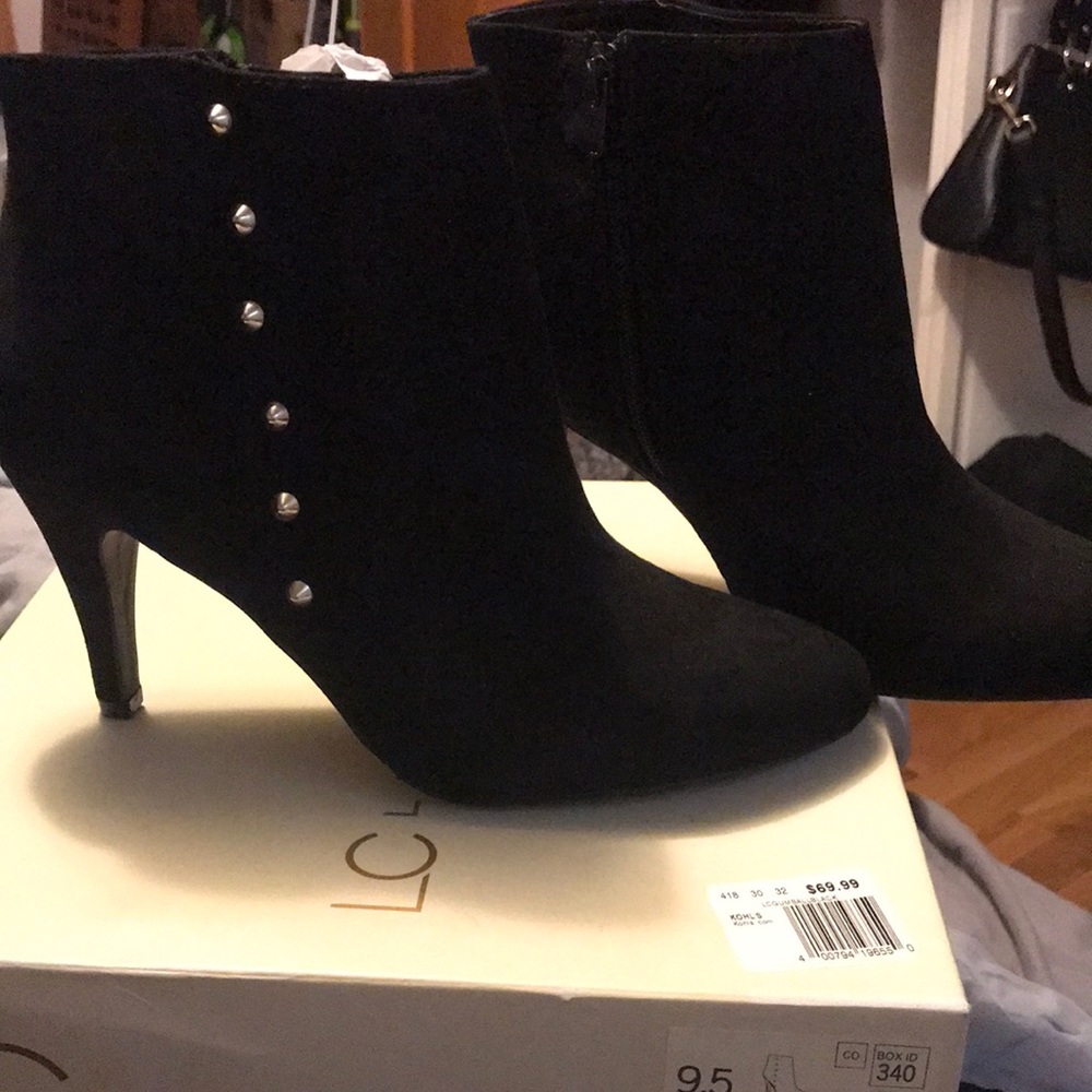Lauren Conrad Black Ankle Bootie